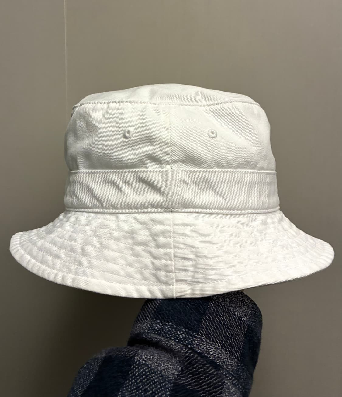 (S~M)POLO 폴로랄프로렌 화이트 버킷햇 벙거지모자 폴로모자 상품이미지3