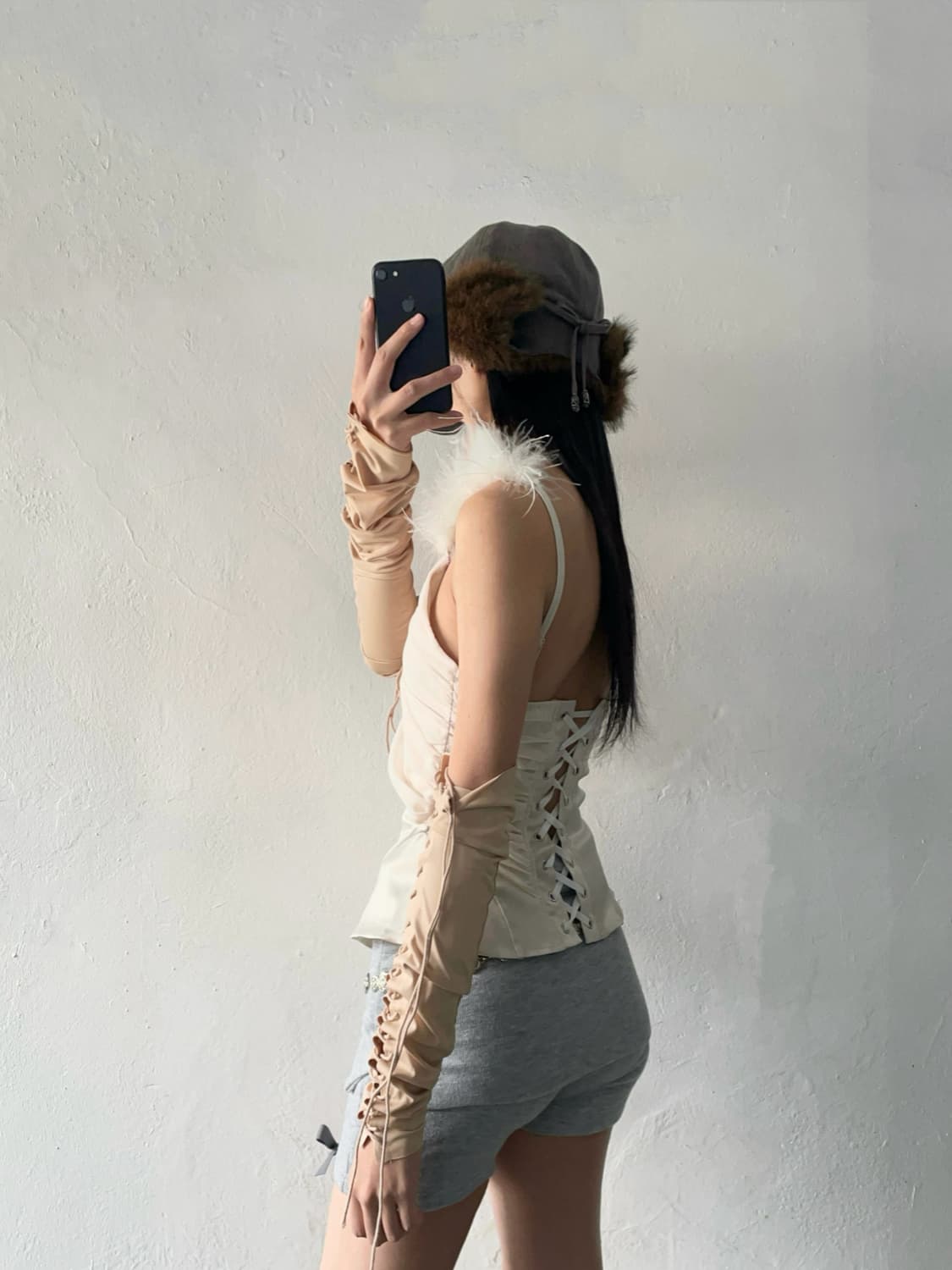 Angel drape corset top 상품이미지2