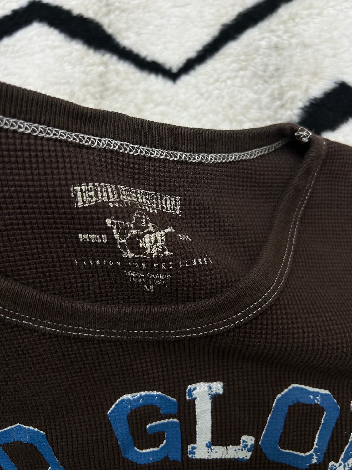 [M]트루릴리전 올드 글로리 와플 롱슬리브/브라운 상품이미지6