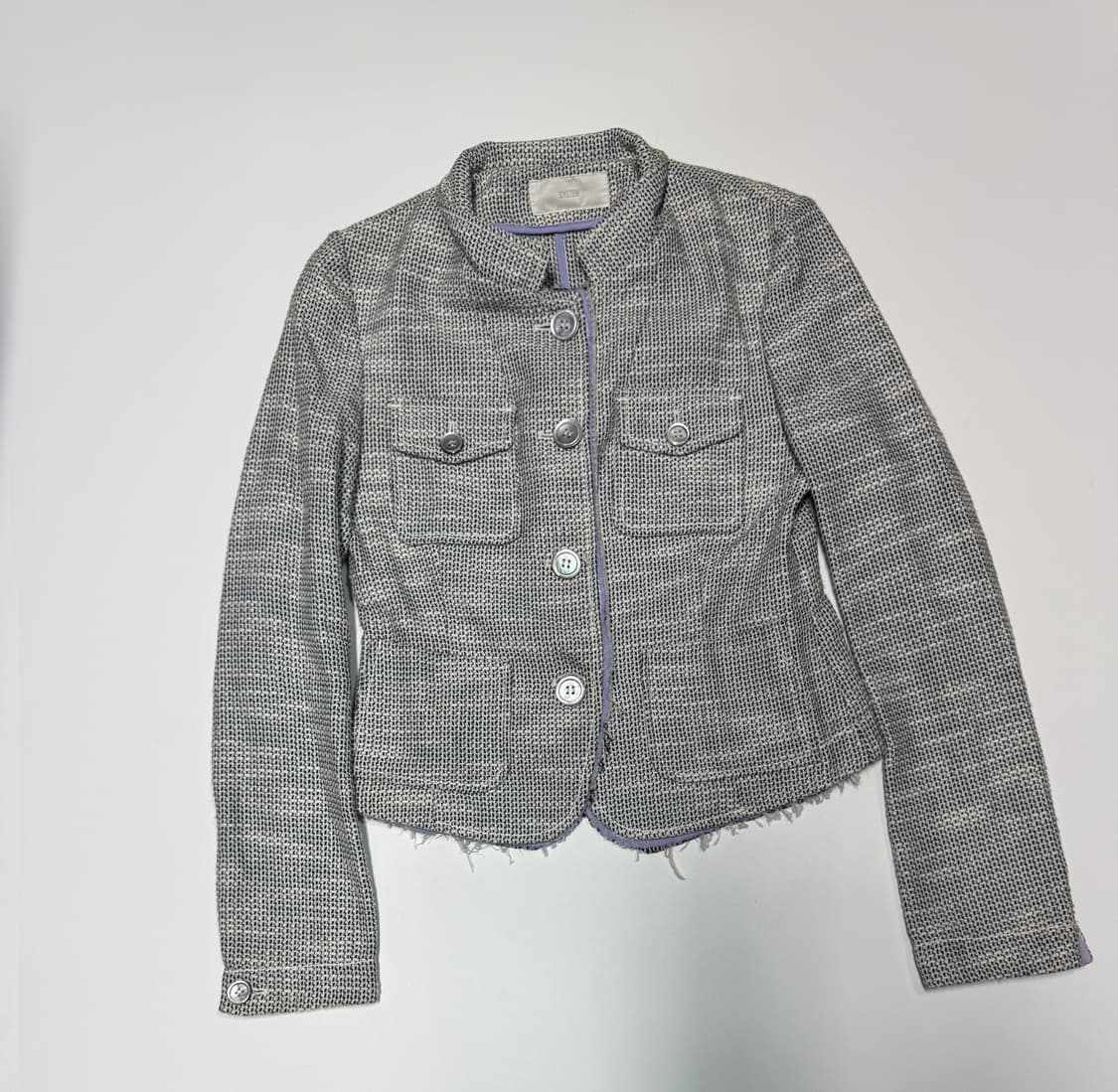 여성 한섬 시스템 하객룩 트위드 크롭 자켓 상품이미지1