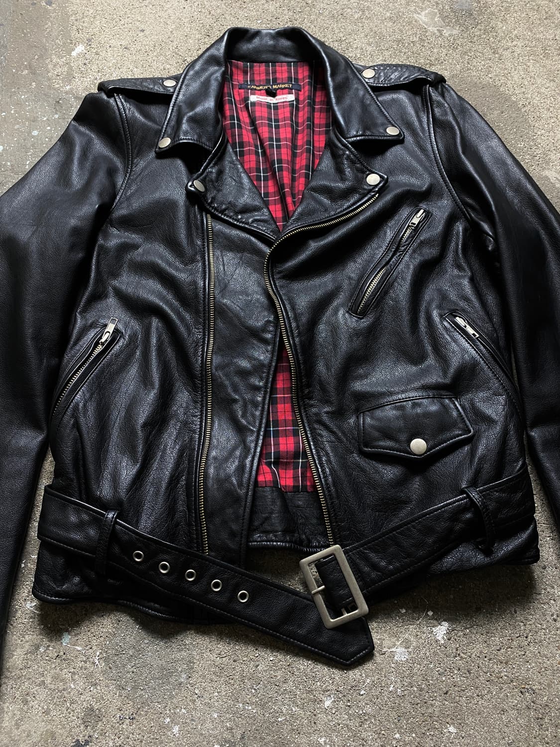 빈티지 레더 라이더 자켓 남자 라이더 소가죽 라이더 상품이미지4