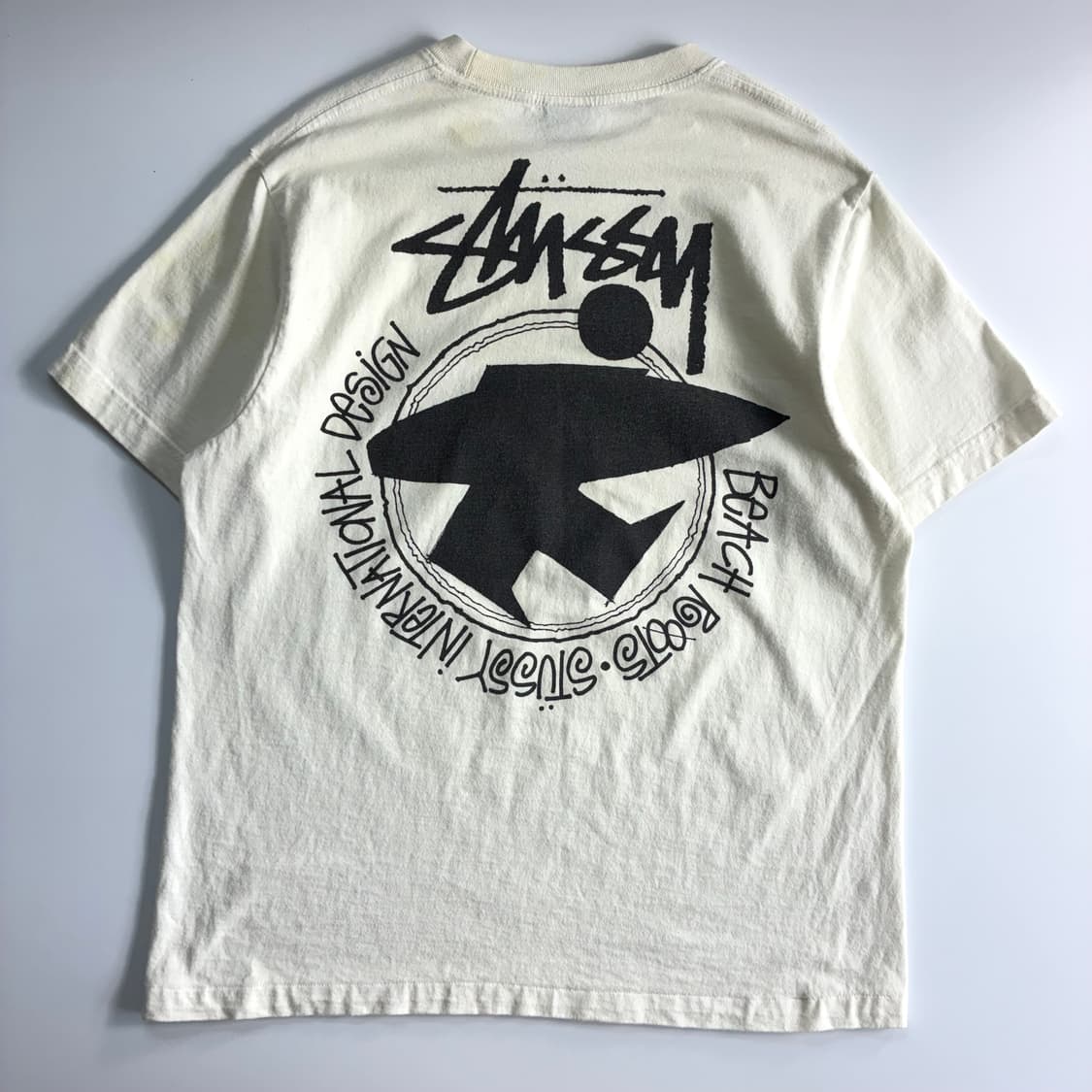 Stussy  스투시 비치 루트 화이트 반팔 티셔츠  상품이미지2
