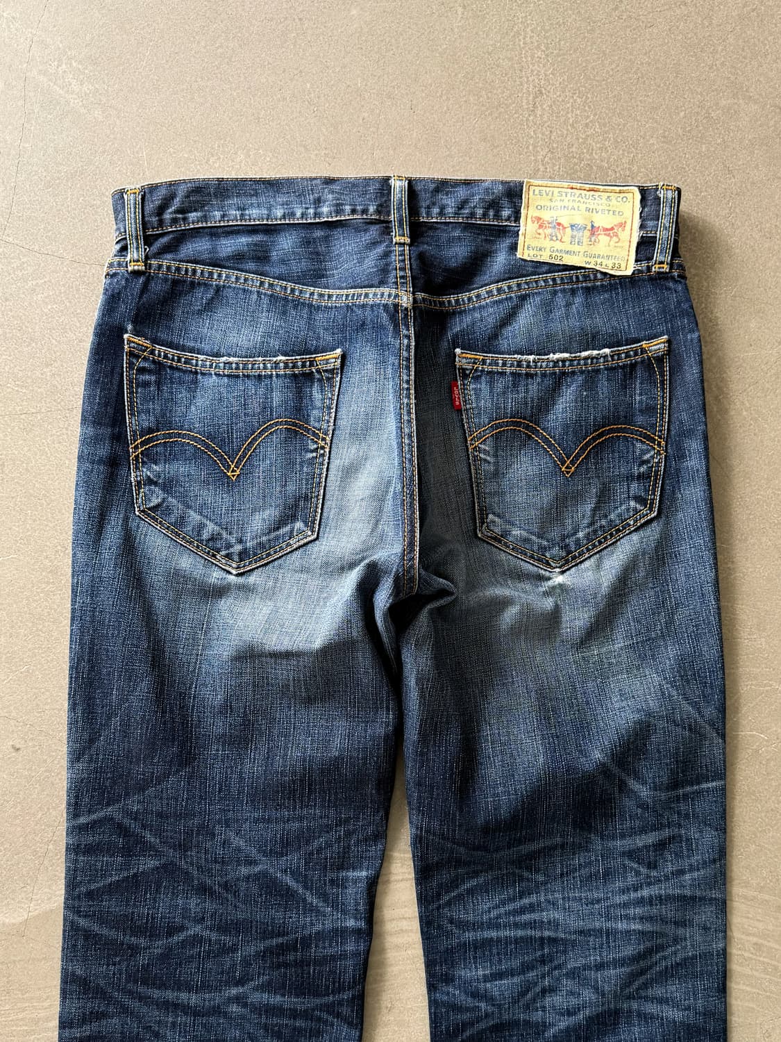 Vintage Levi's 502 Washing Denim Pants 상품이미지4