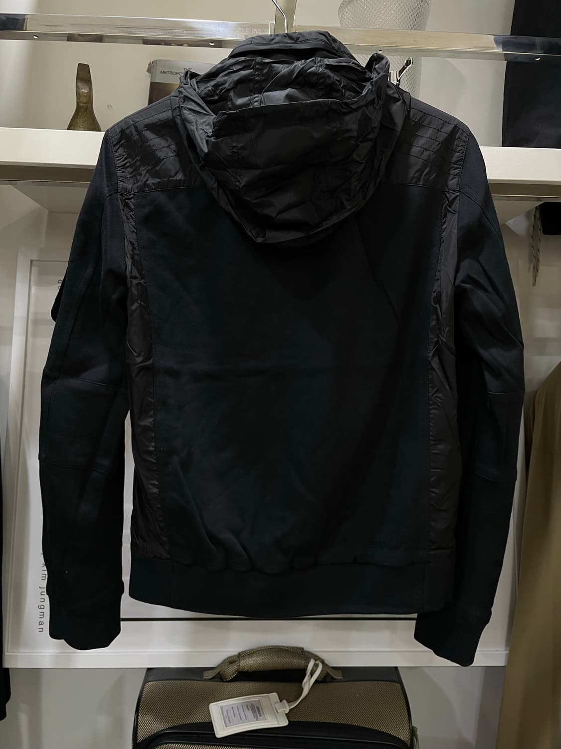 폴로랄프로렌(블랙라벨)/블랙 인터로크 보머자켓(M) 상품이미지2