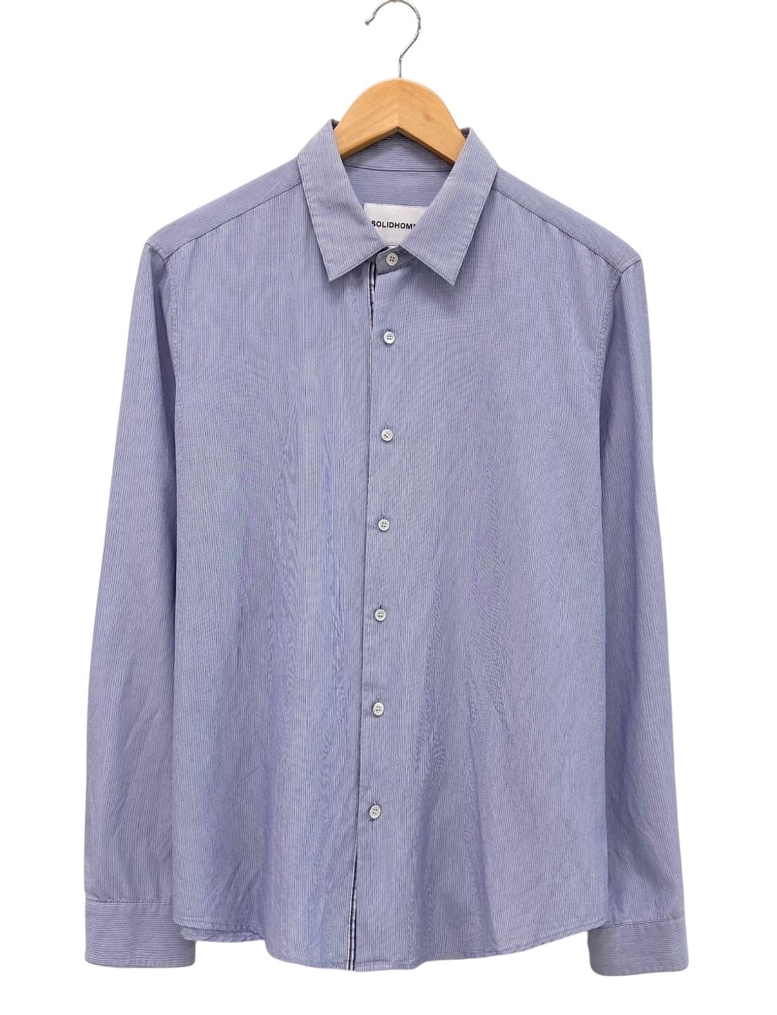 솔리드옴므 슬림핏 셔츠 소라색 (50/국내105) 상품이미지1