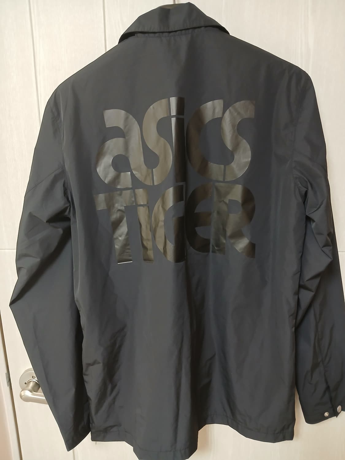 아식스타이거 코치자켓 M 블랙 새상품 상품이미지3