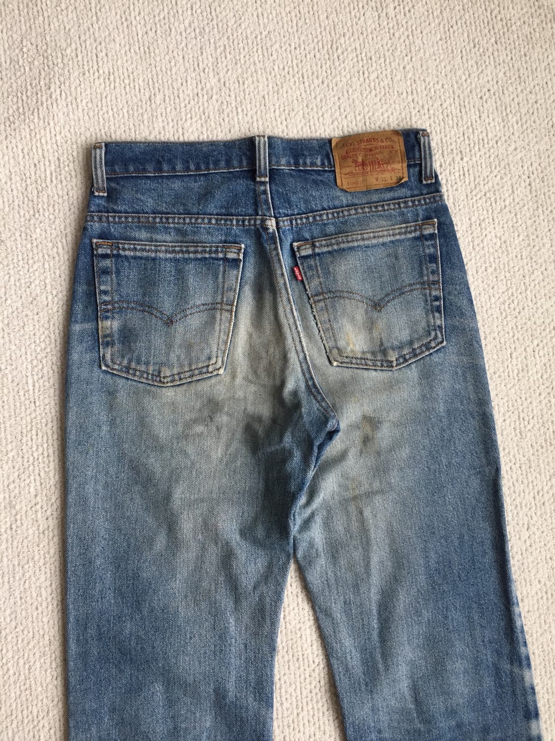 90‘s levis 리바이스 517 부츠컷 데님 굿에이징 상품이미지5