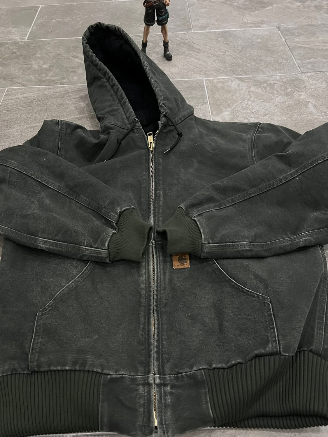 (M) 칼하트 후드 덕 액티브 자켓 J130 MOS 모스그린 상품이미지6