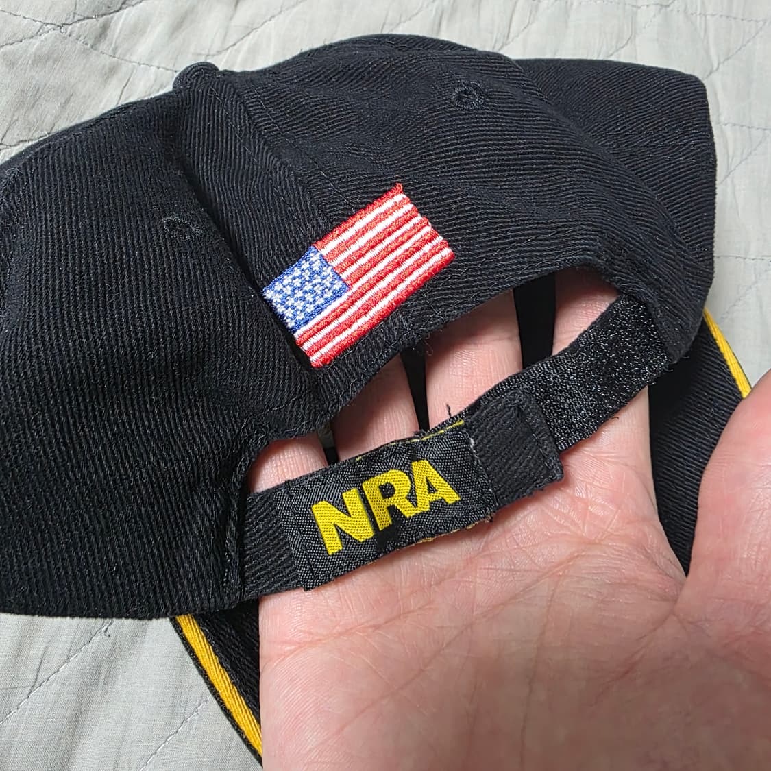 [OS] 빈티지 NRA 로고 블랙 6패널 캡 상품이미지3