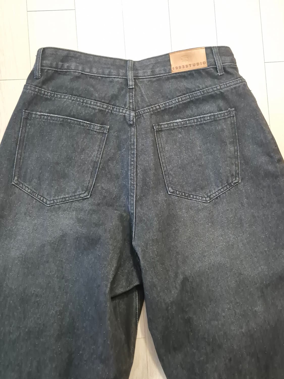 1993스튜디오 벌룬데님 블랙 상품이미지4