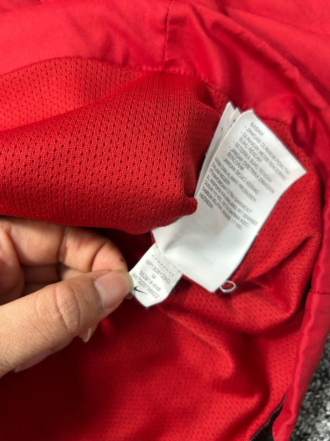 나이키 레드 블랙라인 바람막이 M 상품이미지7