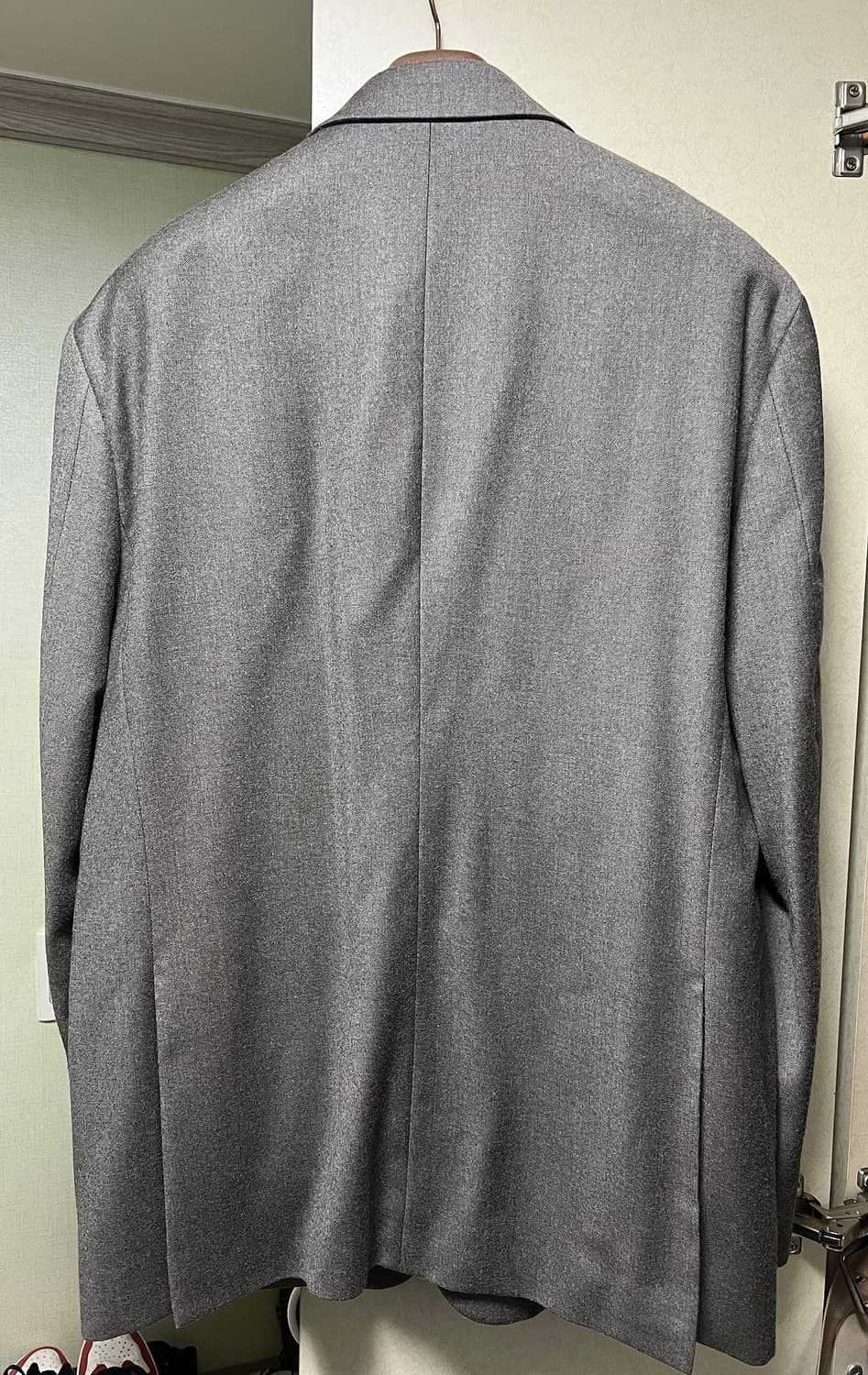 포커페이스 3roll 2버튼 자켓 그레이쉬 베이지 50사이즈 상품이미지4