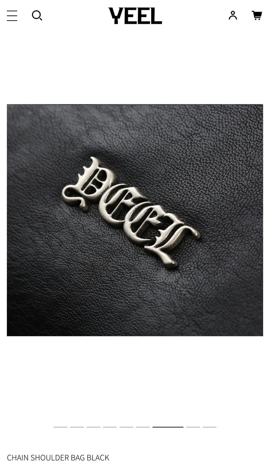 YEEL) CHAIN SHOULDER BAG BK 상품이미지4