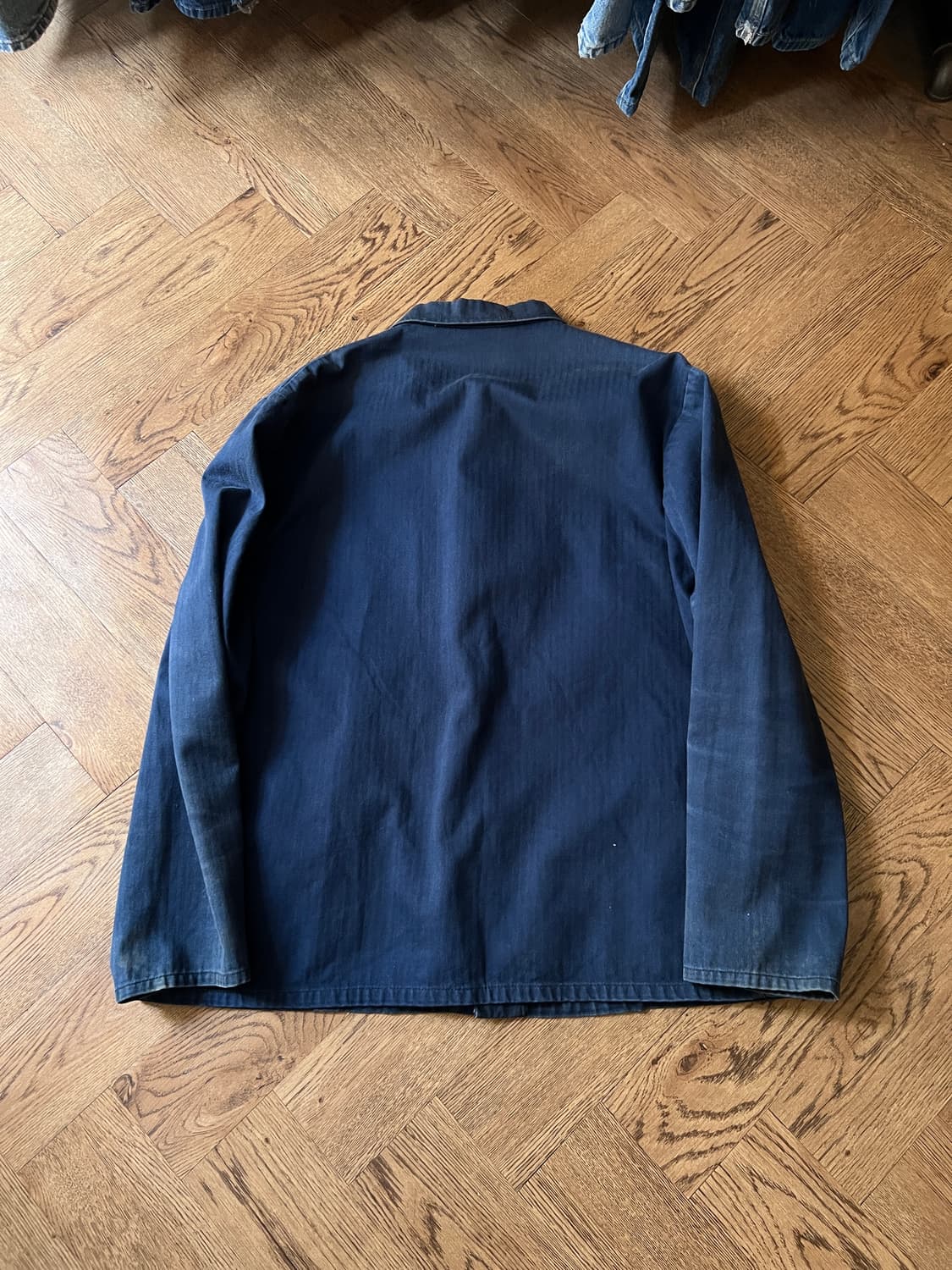 [L]90's Pionier사 빈티지 페이딩 HBT 프렌치 워크 자켓 상품이미지8