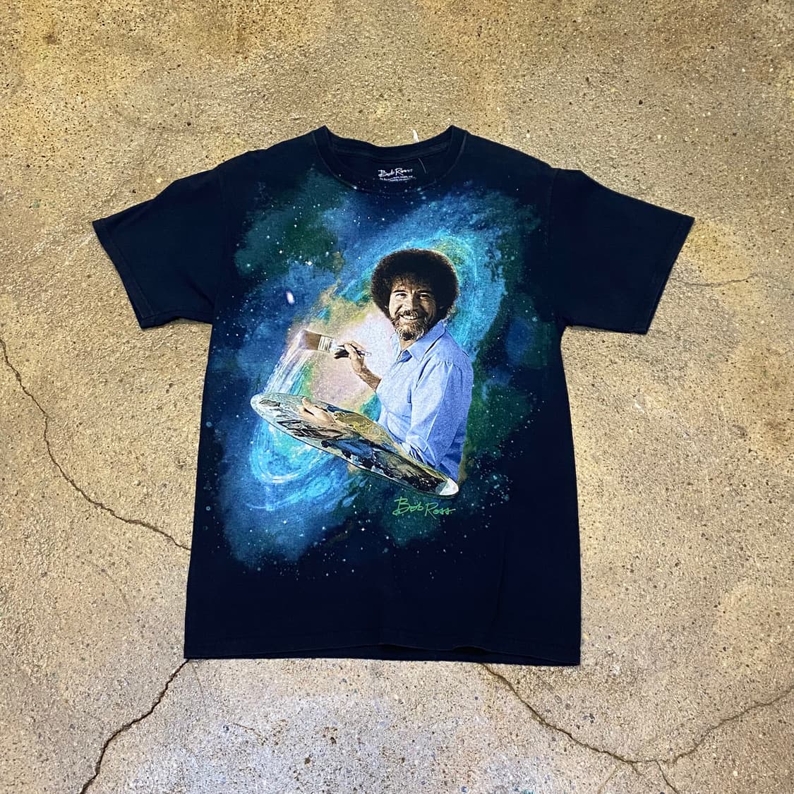 미국 빈티지 밥로스 프린팅 반팔티 상품이미지1