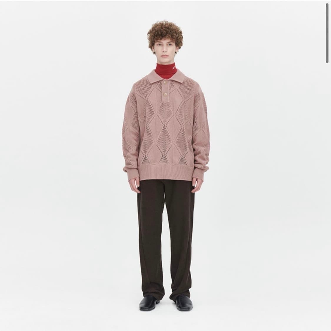 애프터프레이 리프 크로쉐 니트 M 상품이미지2