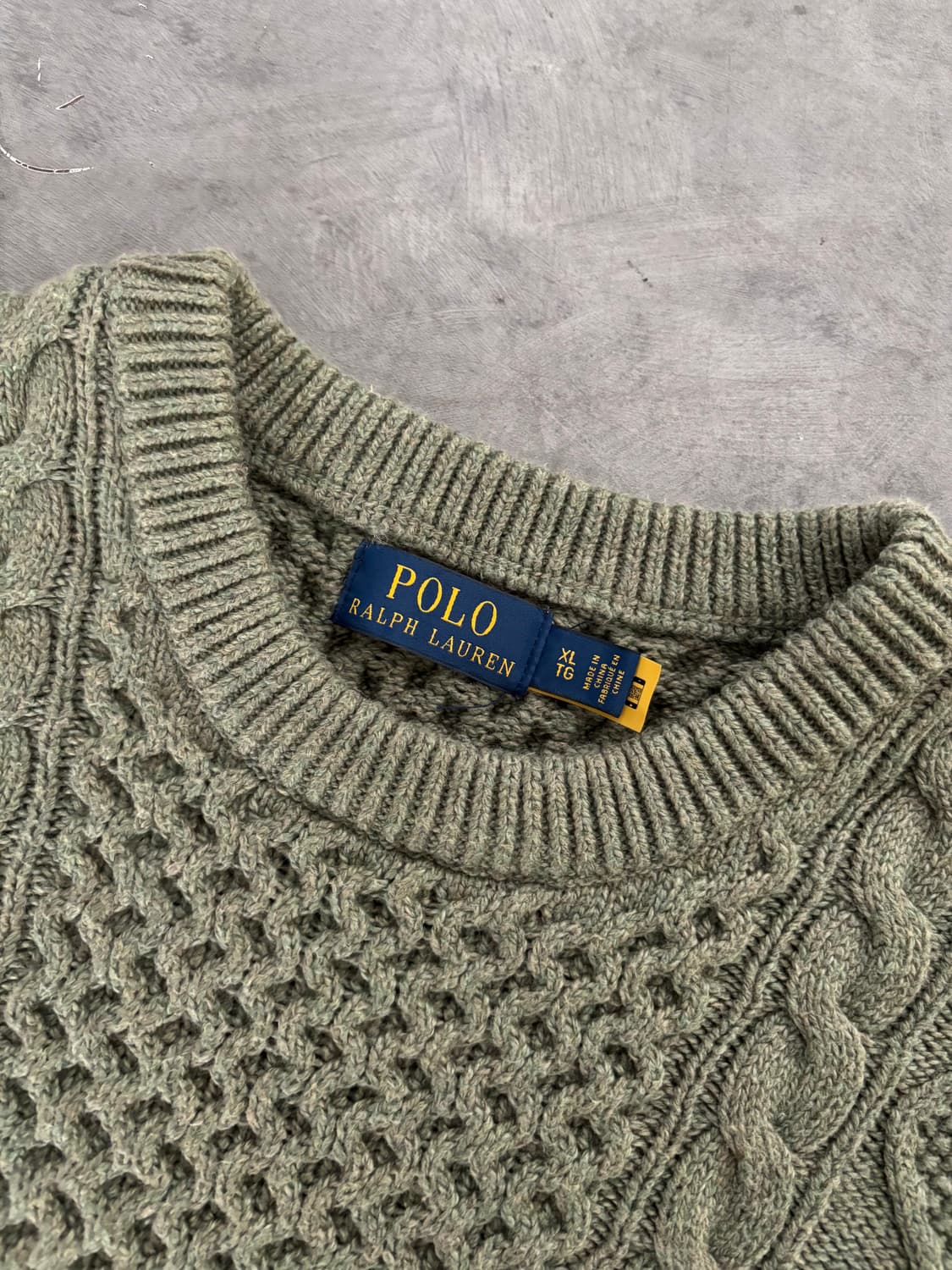 Polo 폴로 랄프로렌 신형라벨 피셔맨 케이블 니트  상품이미지7
