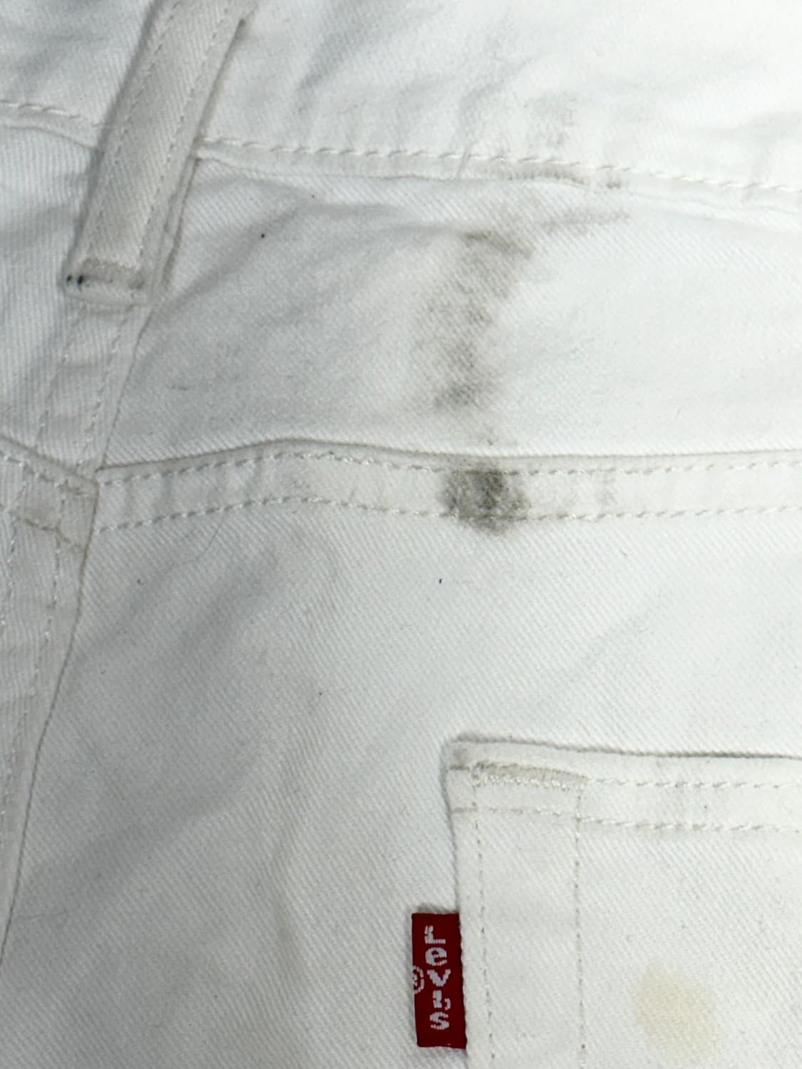 리바이스 화이트 와이드 데님 팬츠 38 상품이미지8