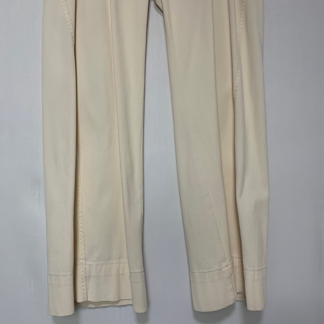 스포츠맥스 로우라이즈 골반바지 팬츠 아이보리 M-L 상품이미지3