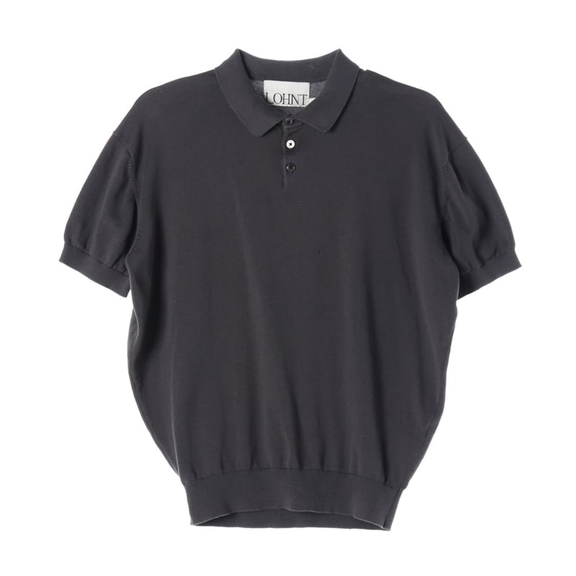 론트 코튼 니트 카라 반팔 티셔츠 L 상품이미지1