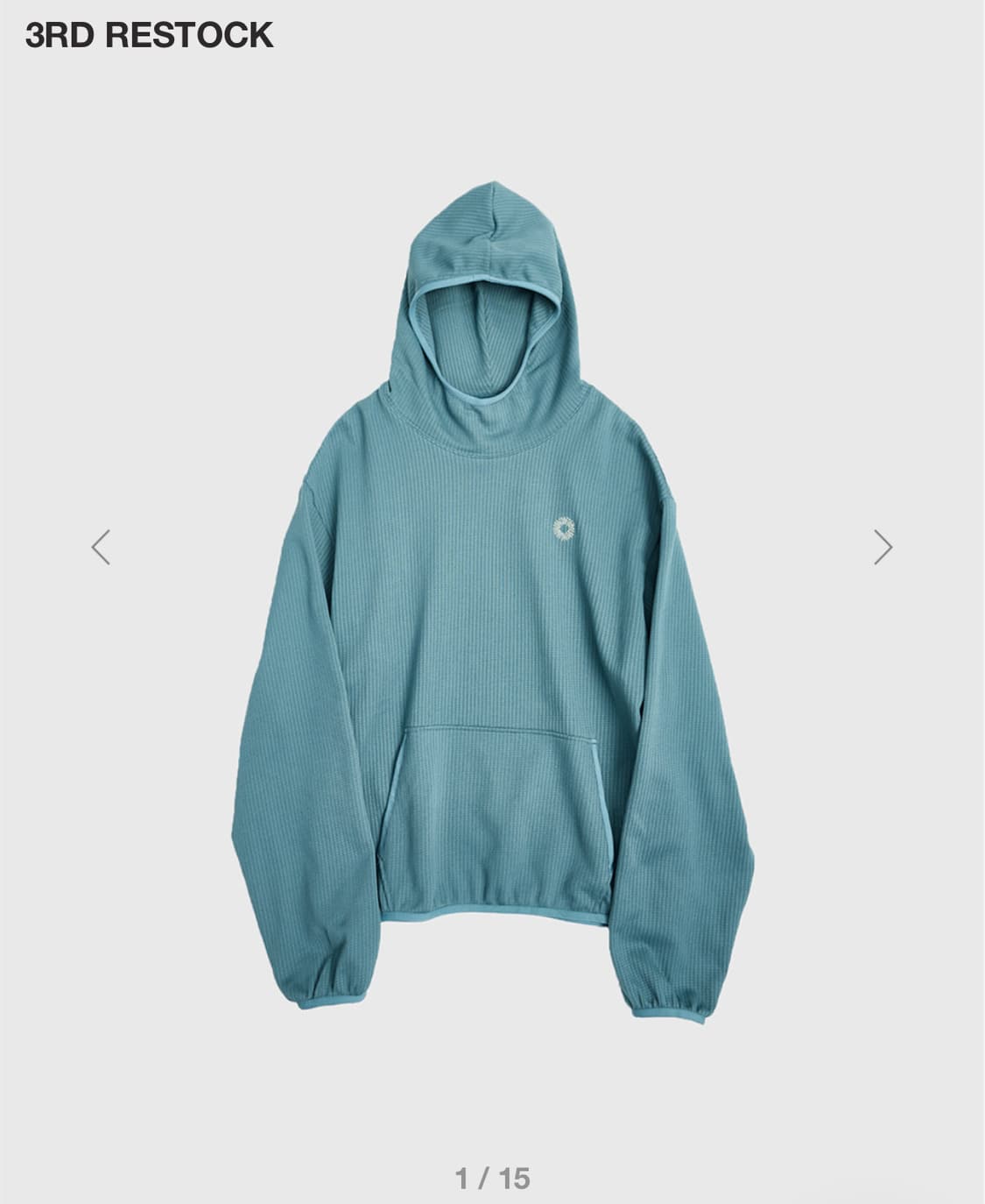 999 휴머니티 어드벤쳐 소프트 후디 터콰이즈 1사이즈 상품이미지1