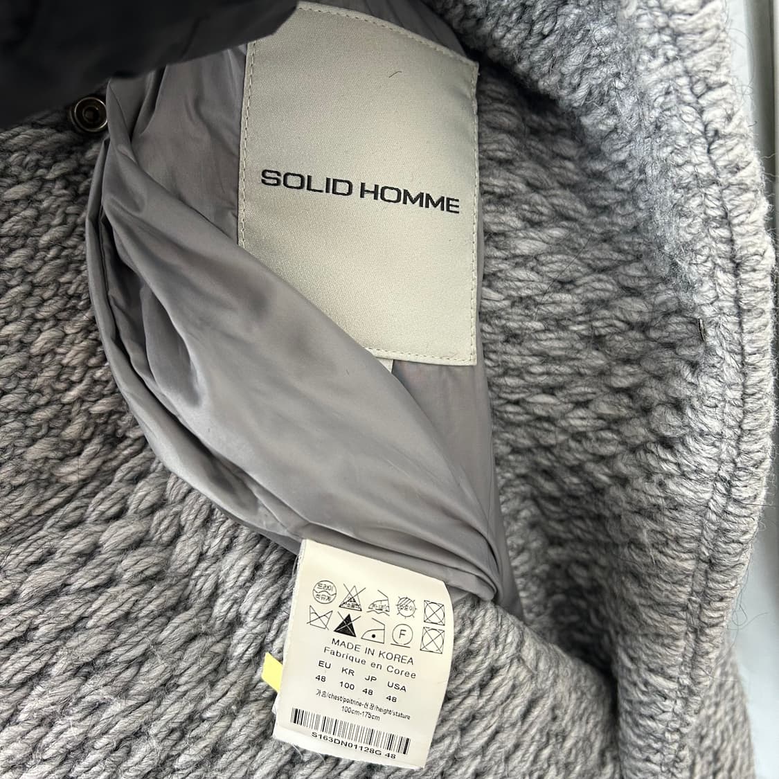 솔리드옴므 헤링본 니트 구스다운 패딩 조끼 상품이미지7