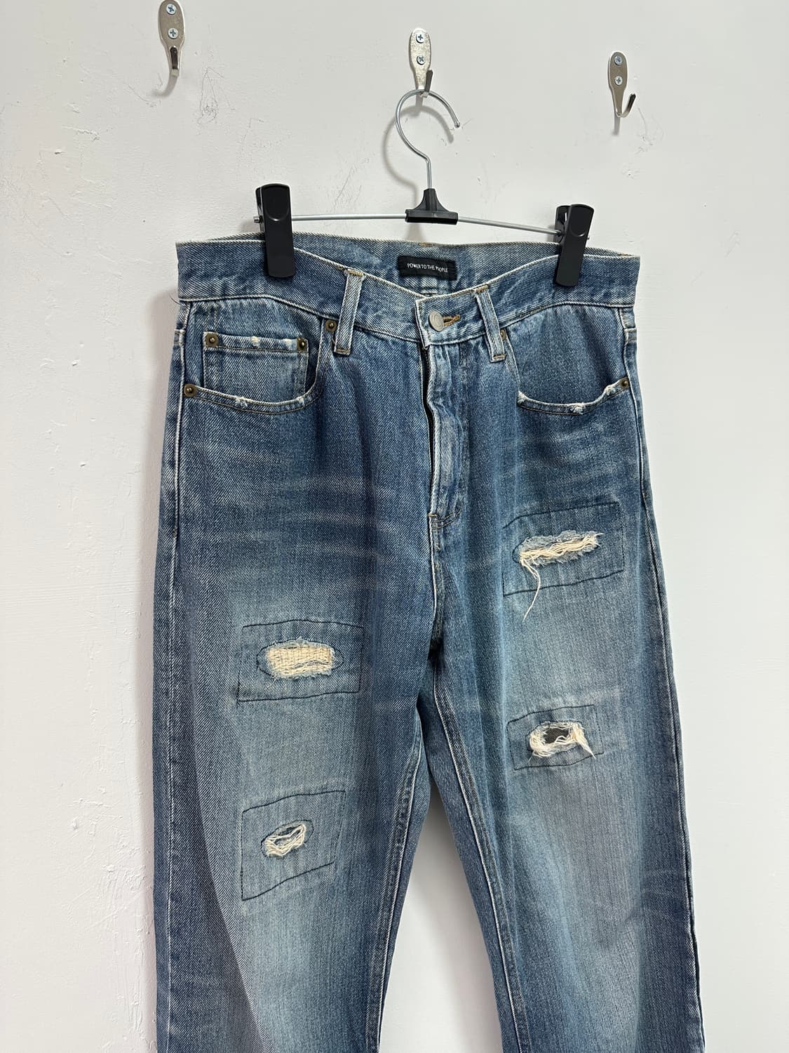 POWER TO THE PEOPLE washing denim pants 상품이미지5
