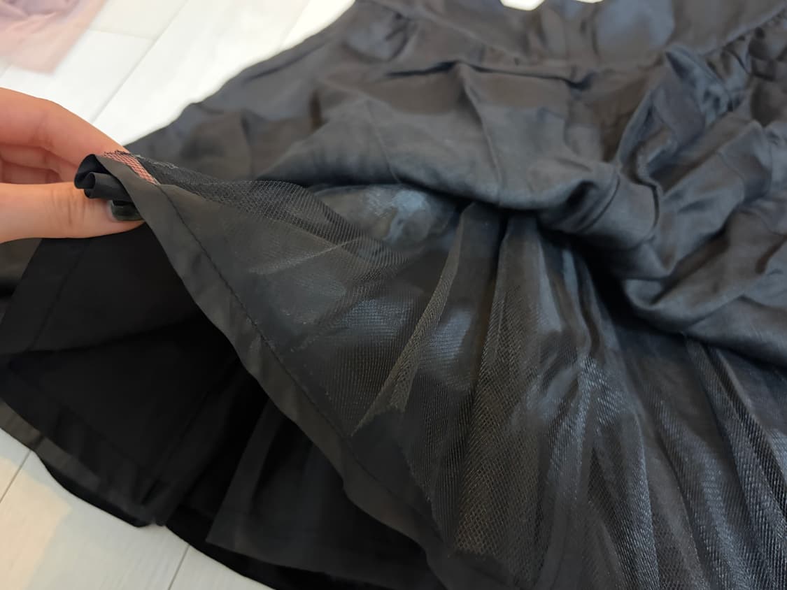 제시뉴욕 블랙 플리츠 스커트 상품이미지2