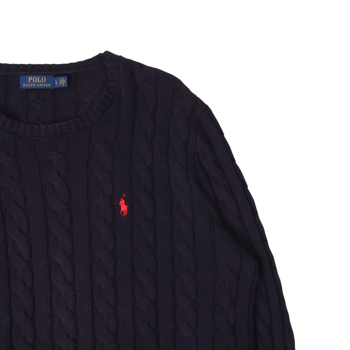 폴로 랄프로렌 네이비 케이블 니트 스웨터 상품이미지3