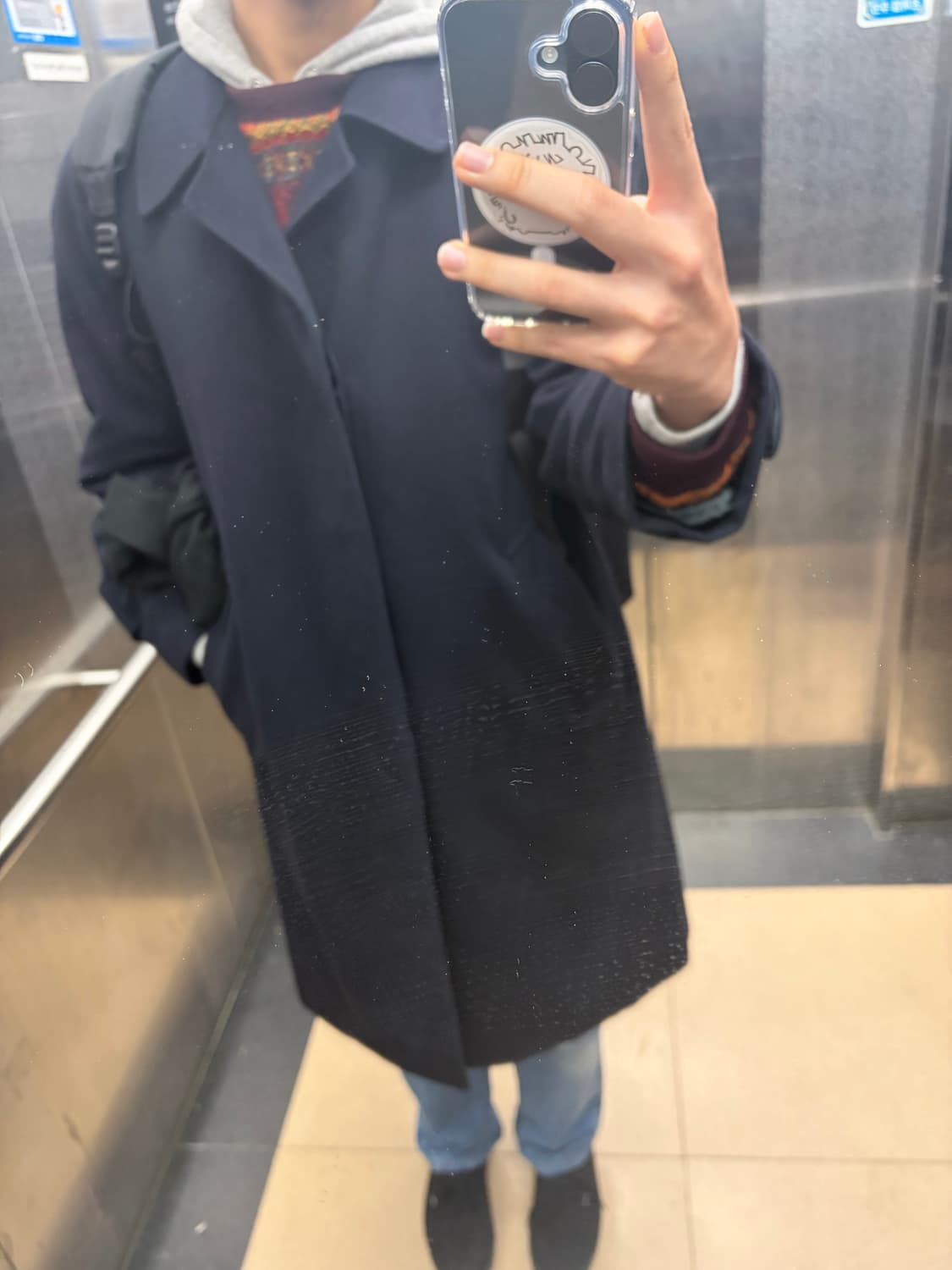 TEXCO 캐시미어100 코트(실착있음) 상품이미지8