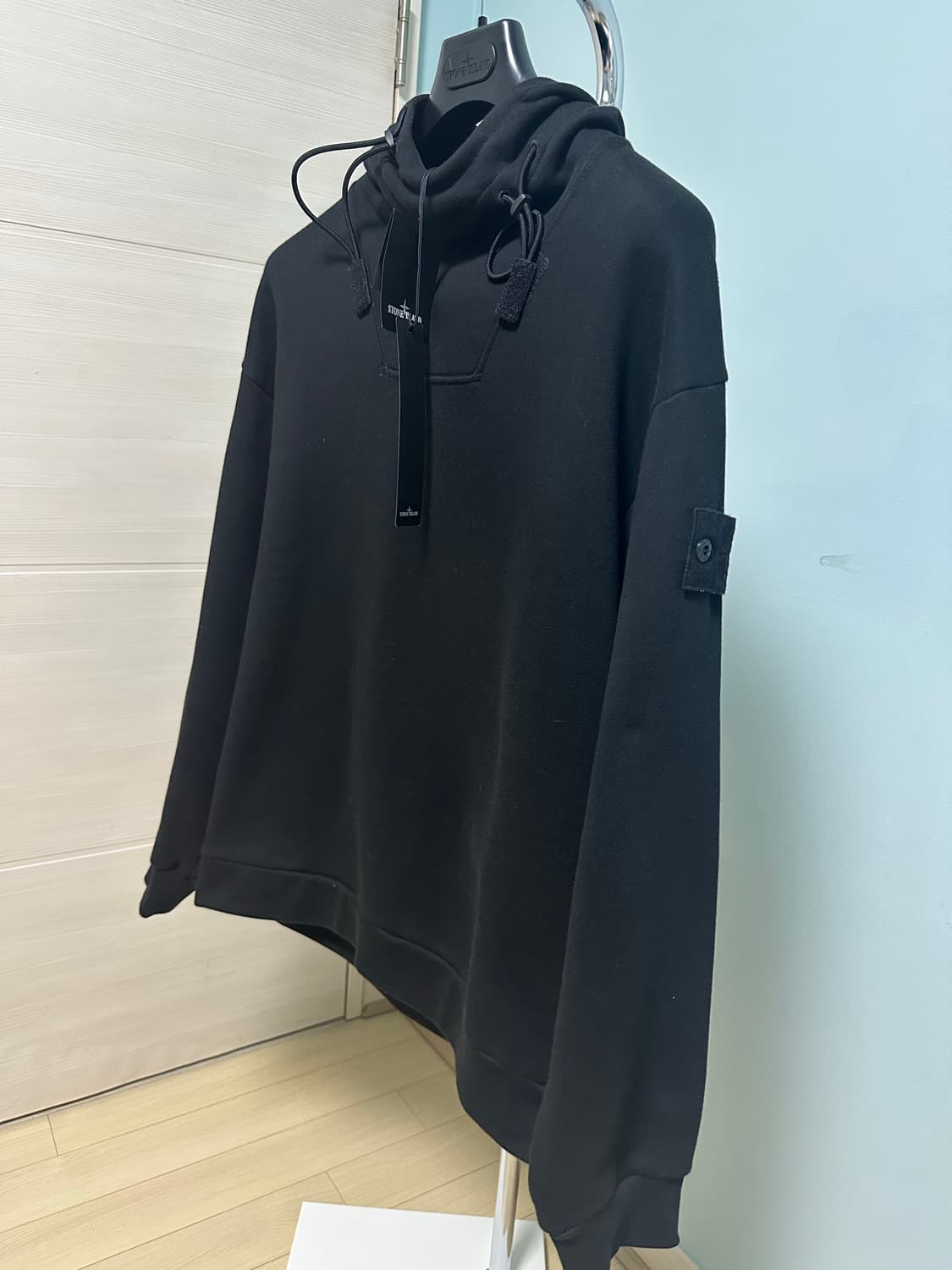 스톤아일랜드 고스트피스 코튼플리스 후드 스웨츠셔츠 L (새상품) 판매 상품이미지2