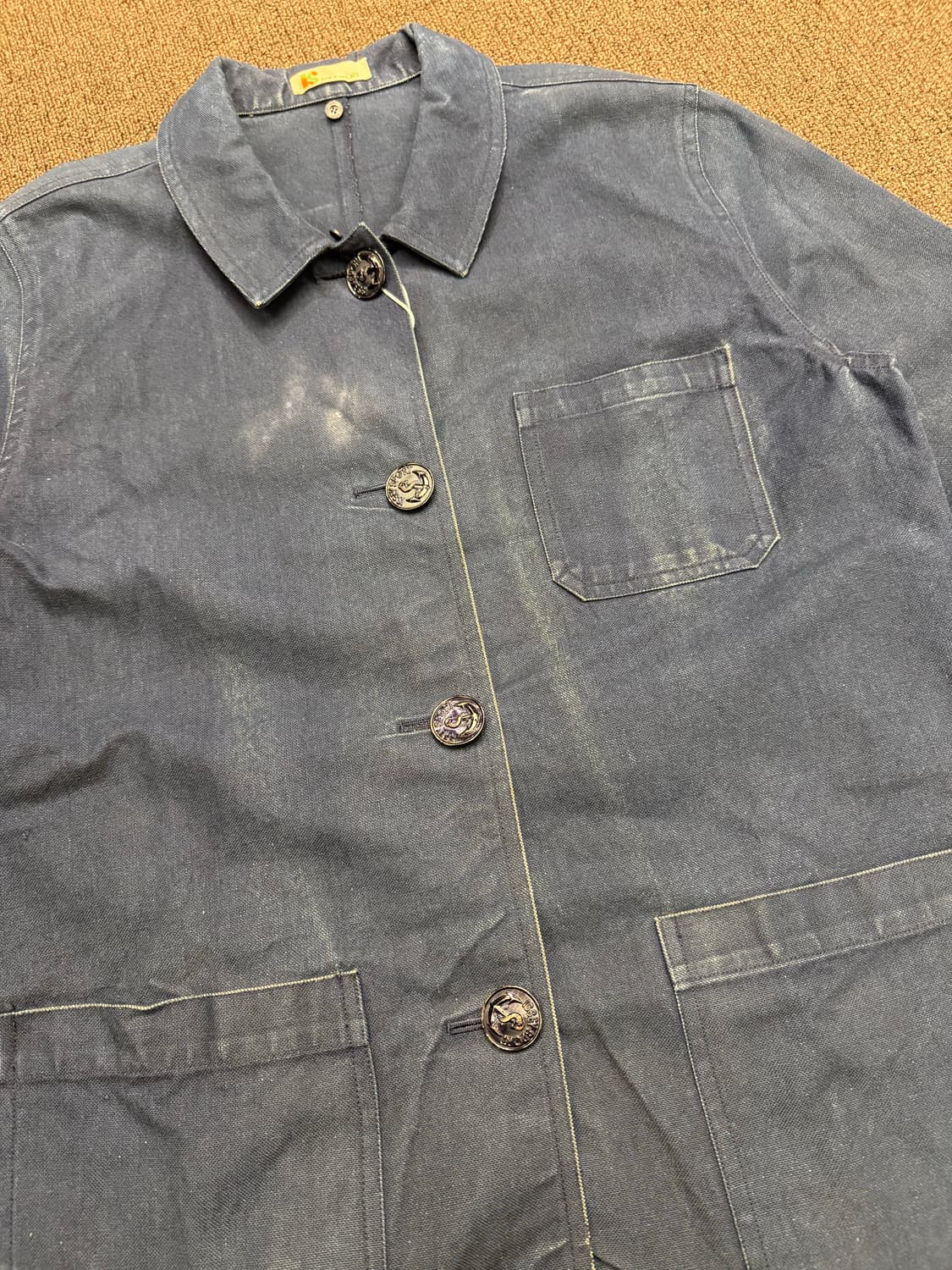 9)이세이미야키 스포츠 빈티지 네이비 코튼 자켓 상품이미지2