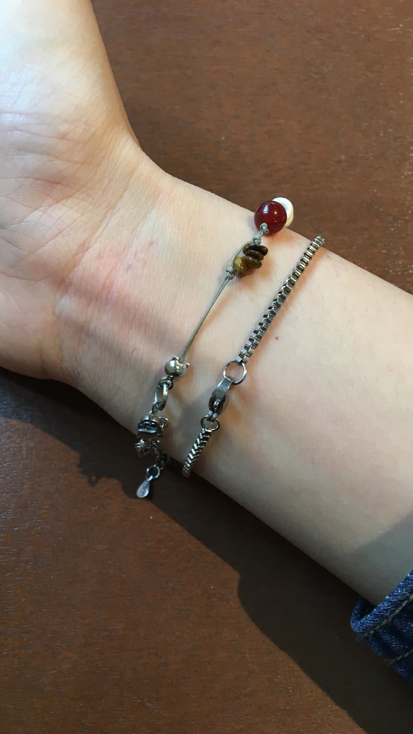 원석 비즈 끈팔찌 상품이미지4