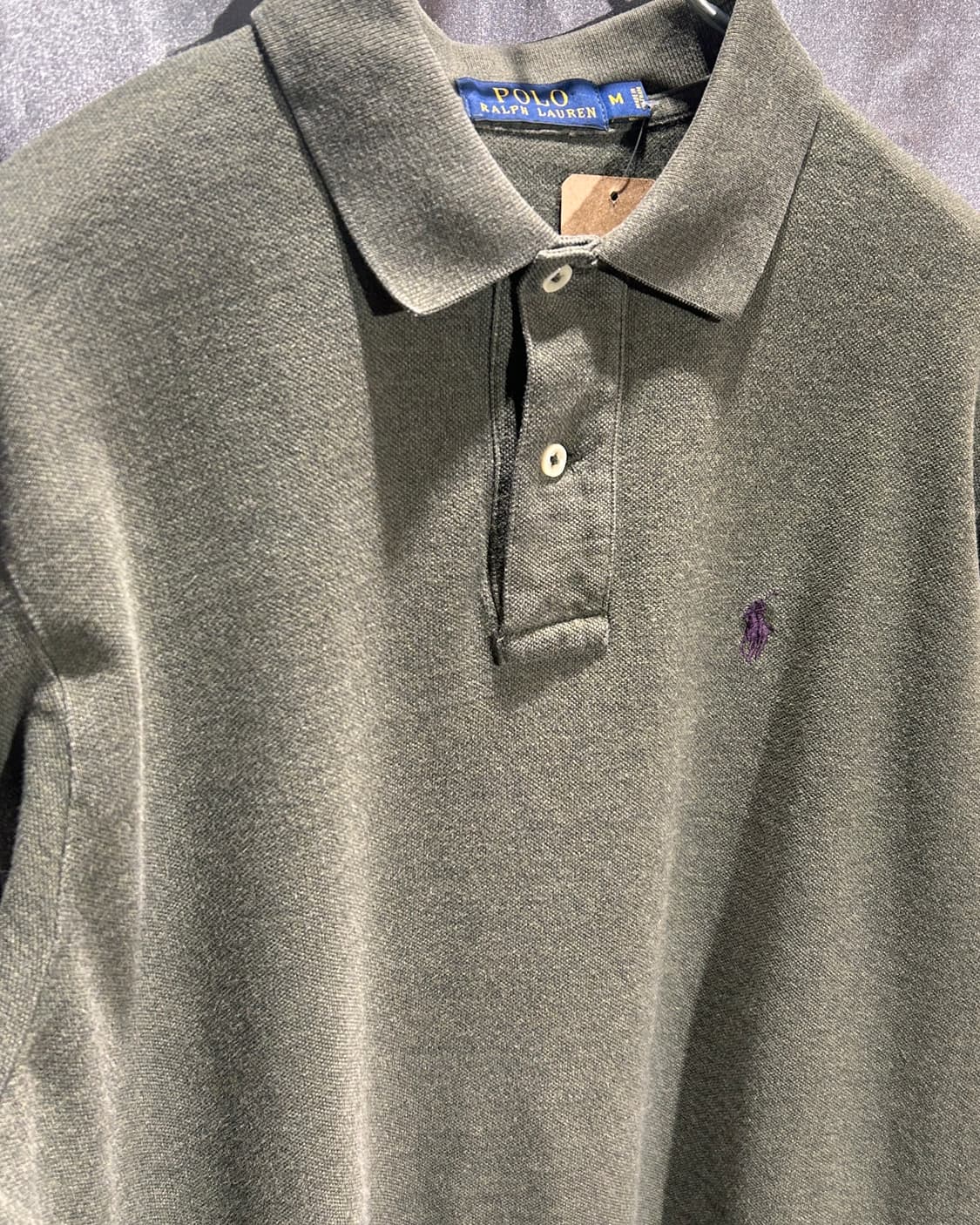 M 폴로랄프로렌 클래식 올리브 카라 롱슬리브 상품이미지4