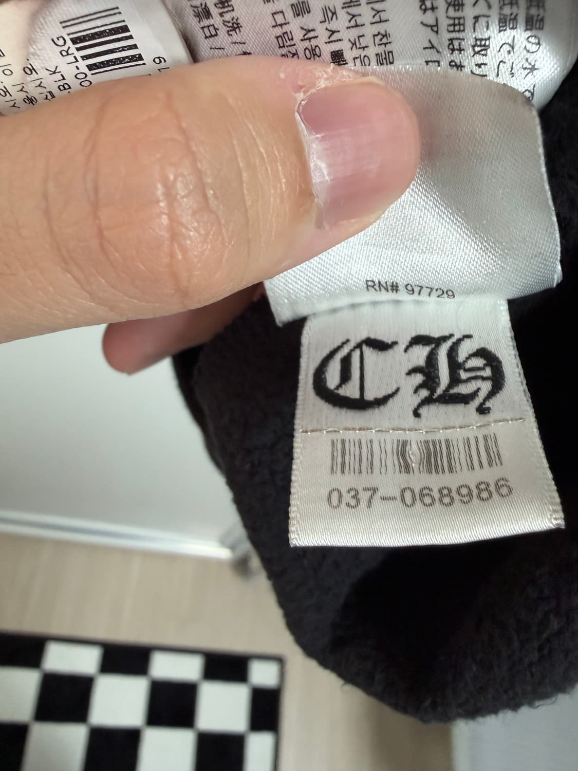 크롬하츠 홀스슈 블랙 맨투맨L 상품이미지3