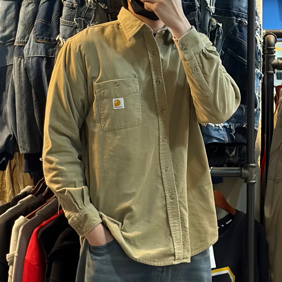 [NO.9] 칼하트 코듀로이 긴팔셔츠 상품이미지4