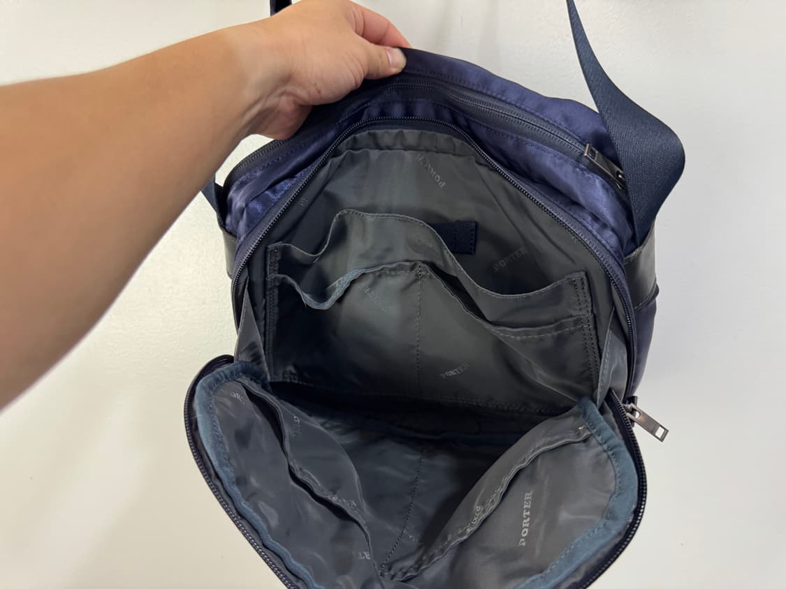 요시다포터 포커스 라인 네이비 크로스백 .  상품이미지5