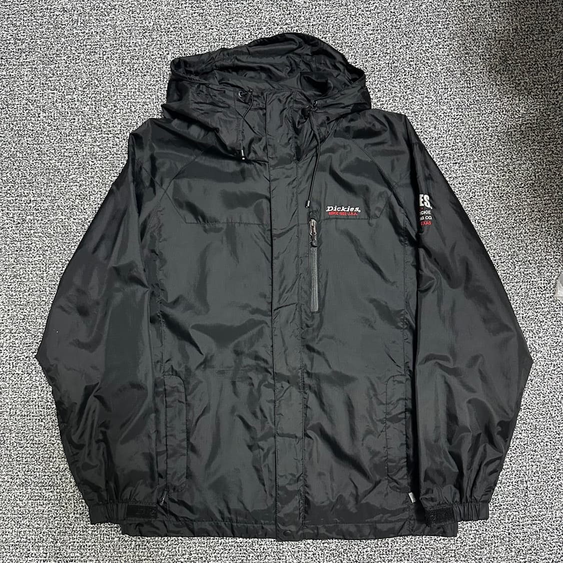 (L추천) 디키즈 후드 바람막이 블랙 상품이미지1