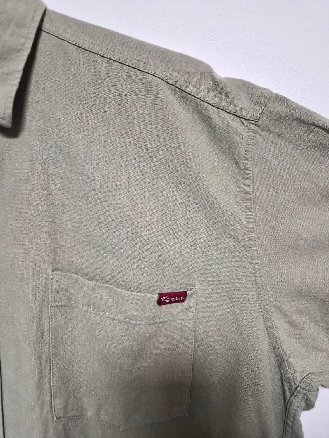 필루미네이트 반팔 린넨 셔츠 L사이즈 - T74 상품이미지3