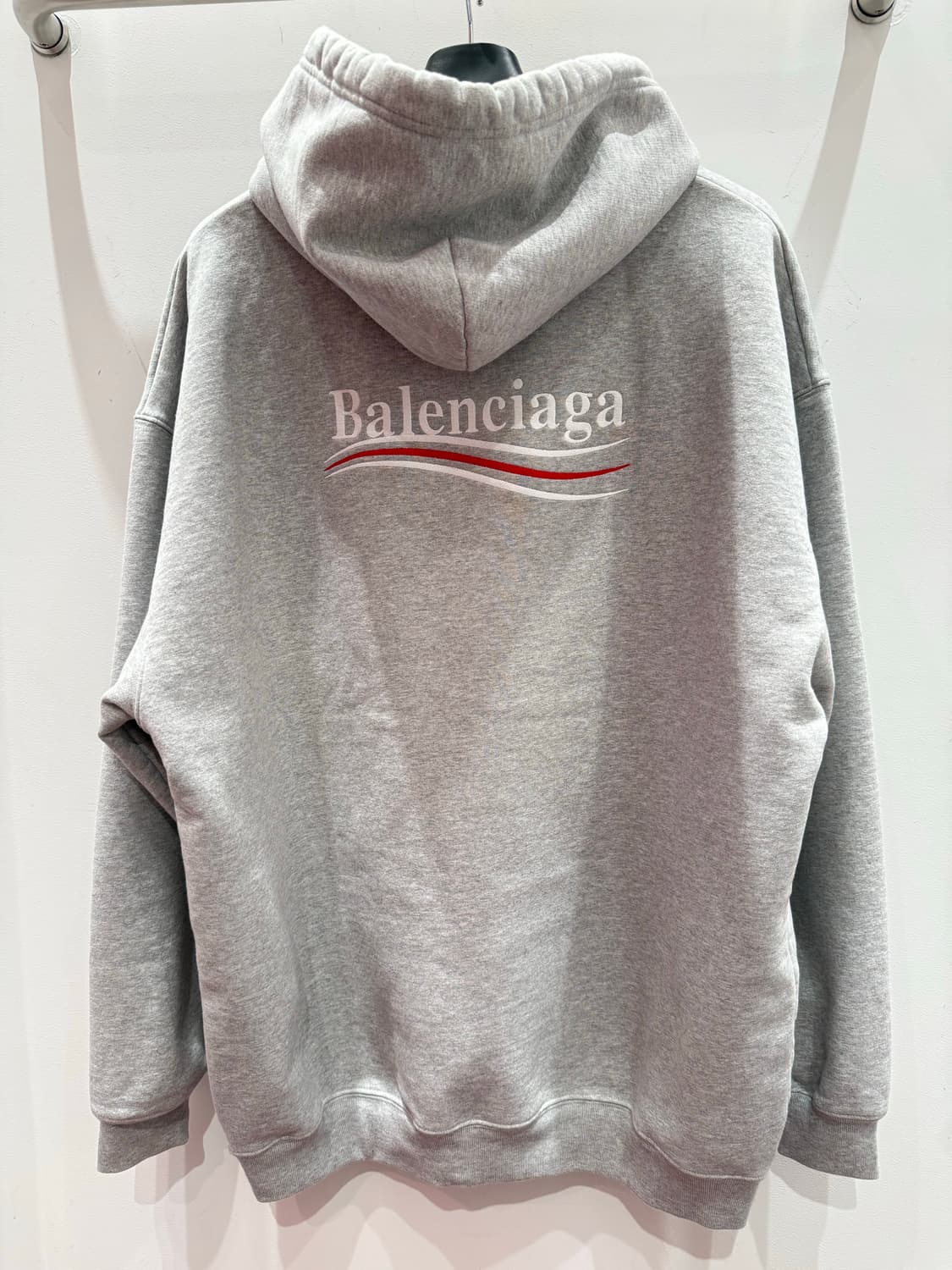 발렌시아가 웨이브로고 후드티 상품이미지1