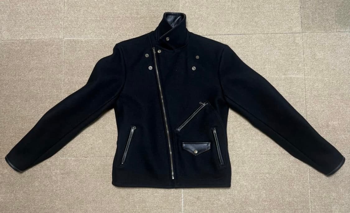 빈티지 페로우즈 레더카라 울 레더자켓(범블비 스포츠웨어) 상품이미지1