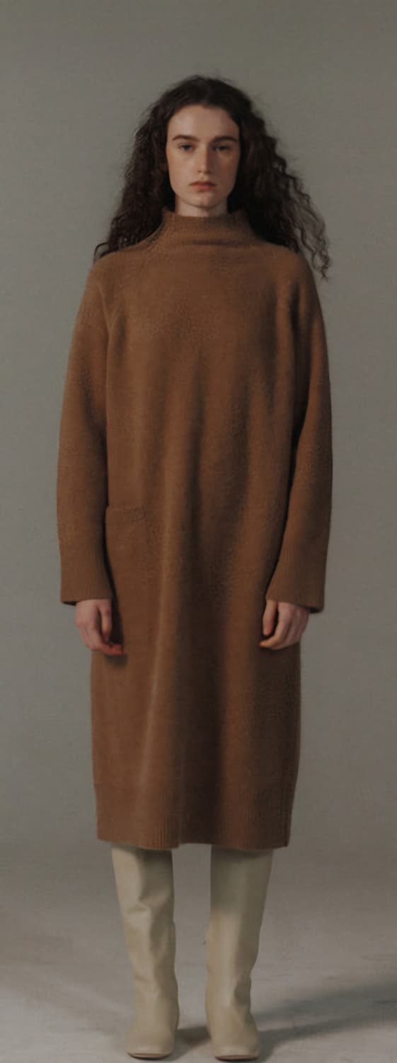 모노크롬 이베르 폭스 원피스 베이지 상품이미지1