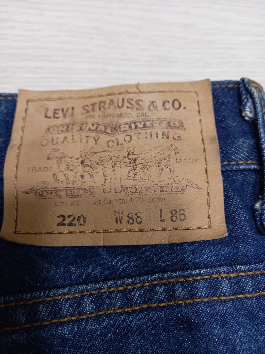 34 00's 리바이스220 Kor 오렌지탭 일자진 34-572 상품이미지5