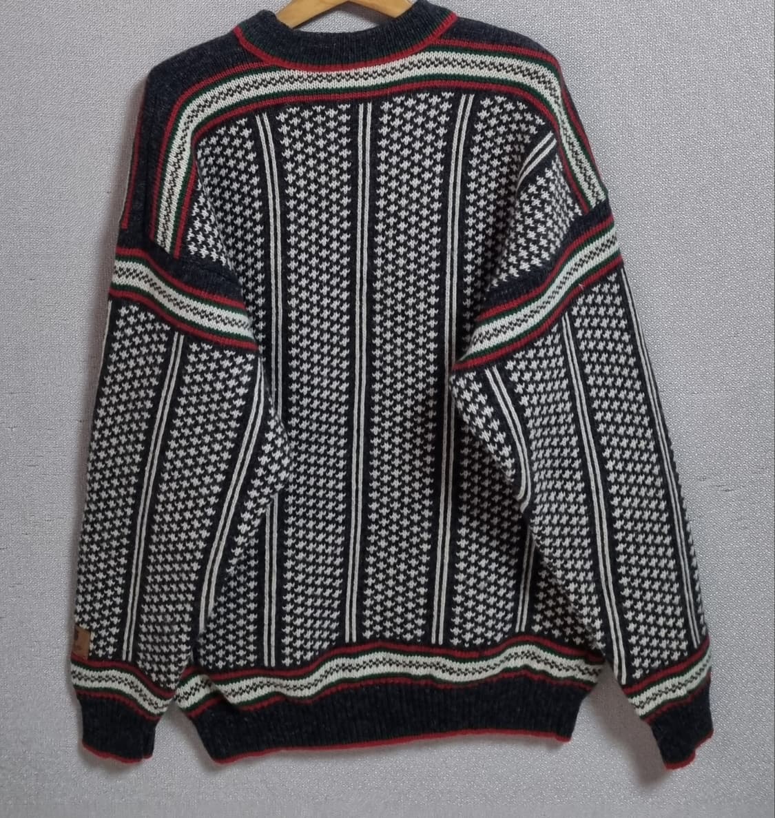 L ) 노르웨이 노르딕 JANUS 빈티지 헤비 울 니트 상품이미지3