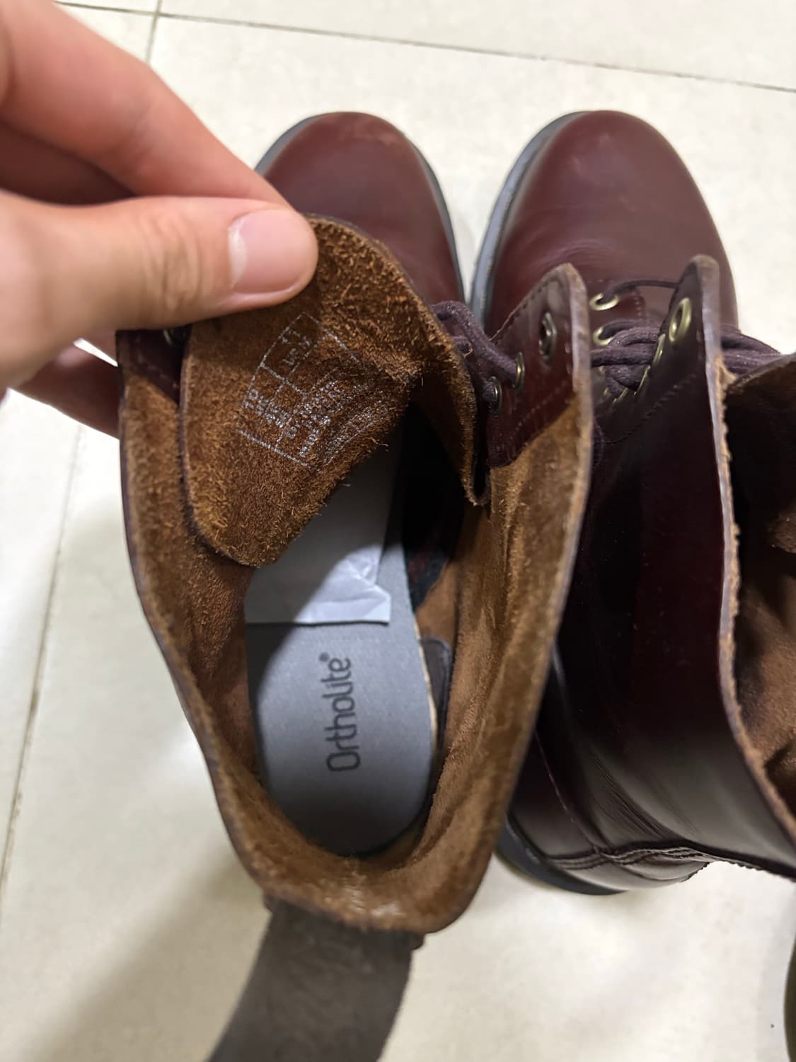 (290) 닥터마틴 1460 버건디 부츠 워커  상품이미지6