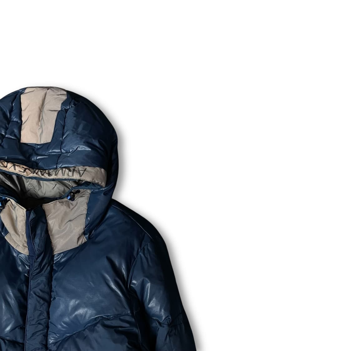 아르마니 익스체인지 블루 다운 패딩 S 상품이미지2