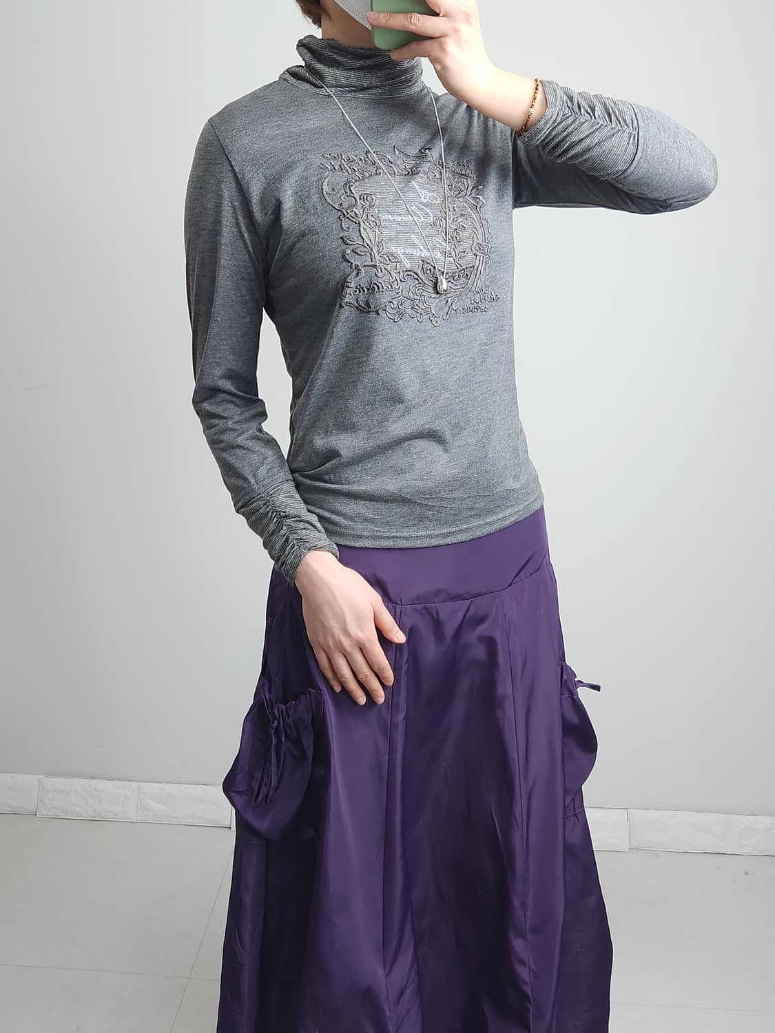 (KOOS)셔링 롱 슬리브  상품이미지5