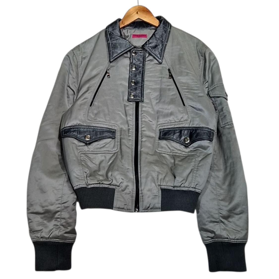 Vtg_투톤 봄버 자켓 상품이미지1