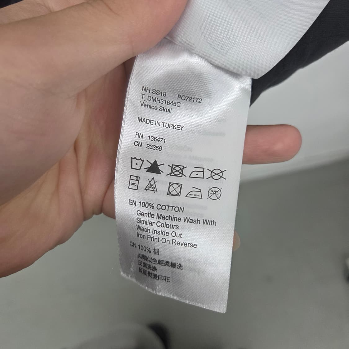 데우스 엑스 마키나 블랙 반팔 티셔츠 스컬 프린팅 남m 상품이미지6