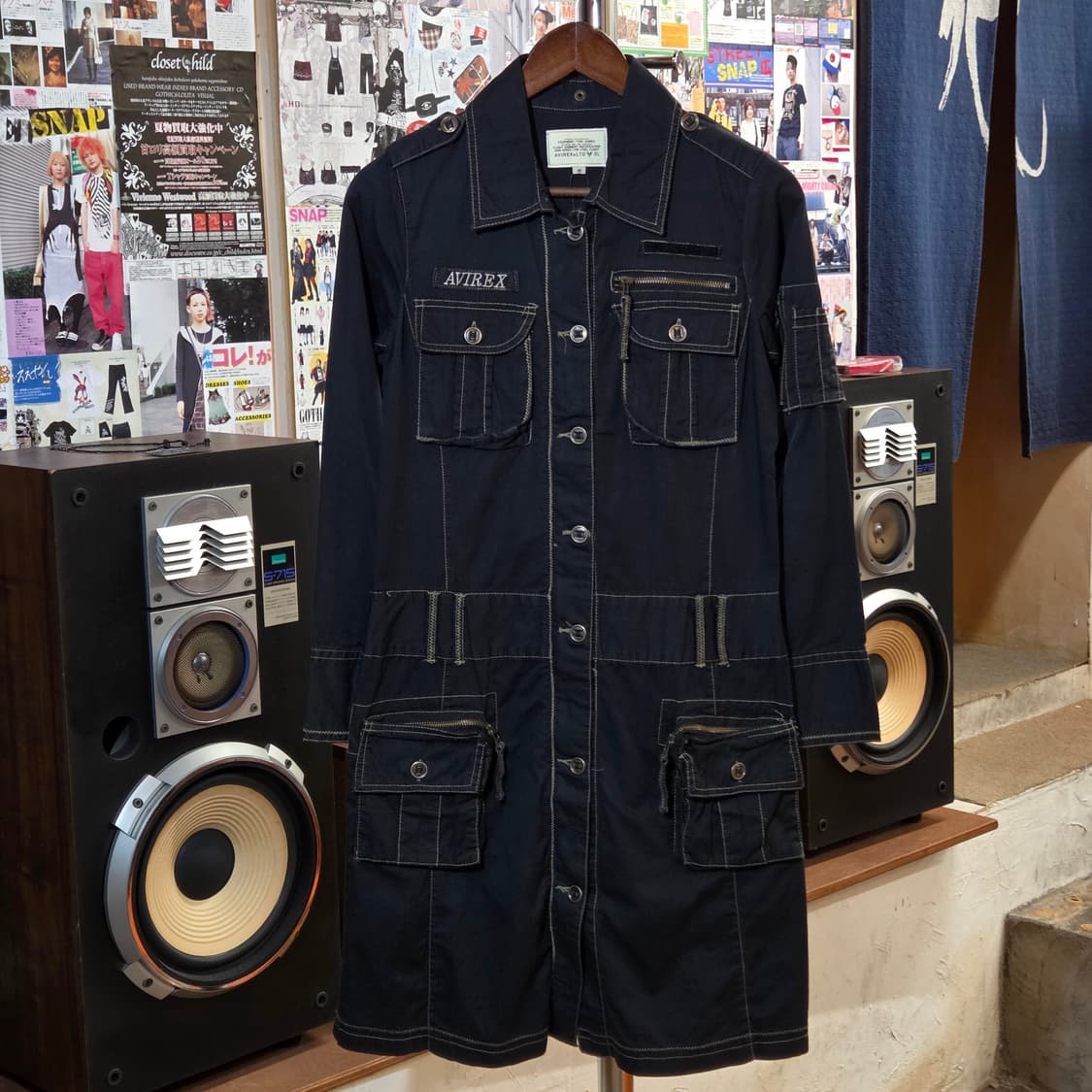 JPN 아비렉스 밀리터리 무드 멑티포켓 원피스  상품이미지1